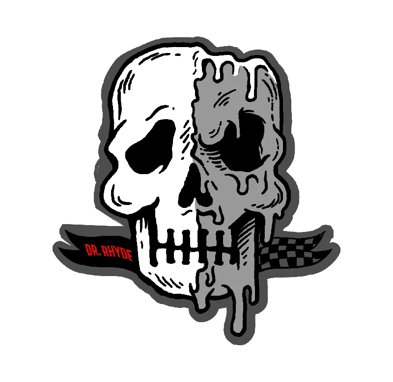 Puffer - Sleeve Women Long Sleeve Top for a Fashion - Forward LookDr Rhyde Skully Sticker, 3.5" Puffer - Sleeve Women Long Sleeve Top for a Fashion - Forward LookDr Rhyde Skully Sticker, 3.5"