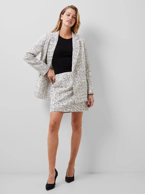 Embroidered Women Shorts with Intricate DesignsEffie Boucle Mini Skirt