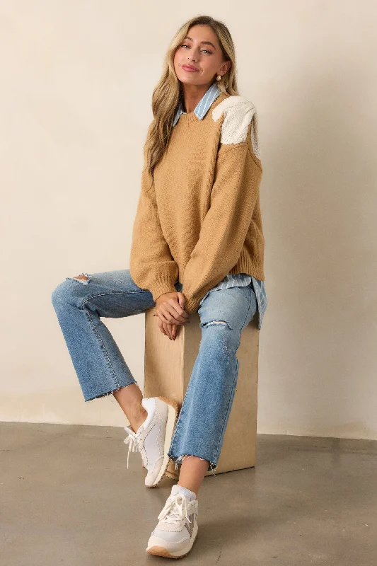 Fanciful Escapes Honey Knit Sweater