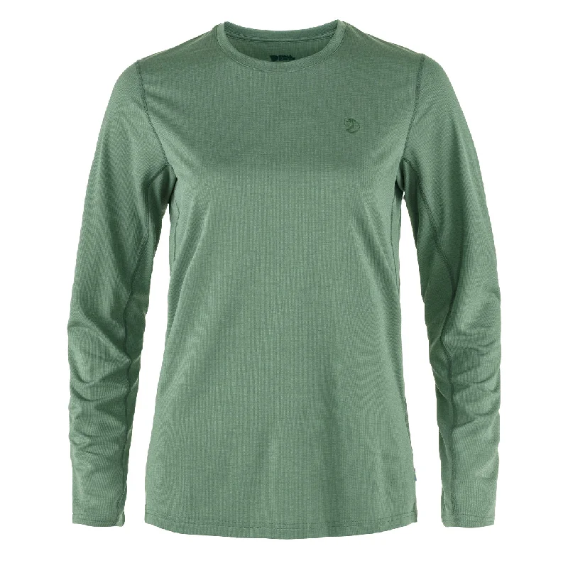 Metallic - trimmed polo shirt for a glamorous lookFjallraven Womens Abisko Day Hike LS Patina Green Metallic - trimmed polo shirt for a glamorous lookFjallraven Womens Abisko Day Hike LS Patina Green