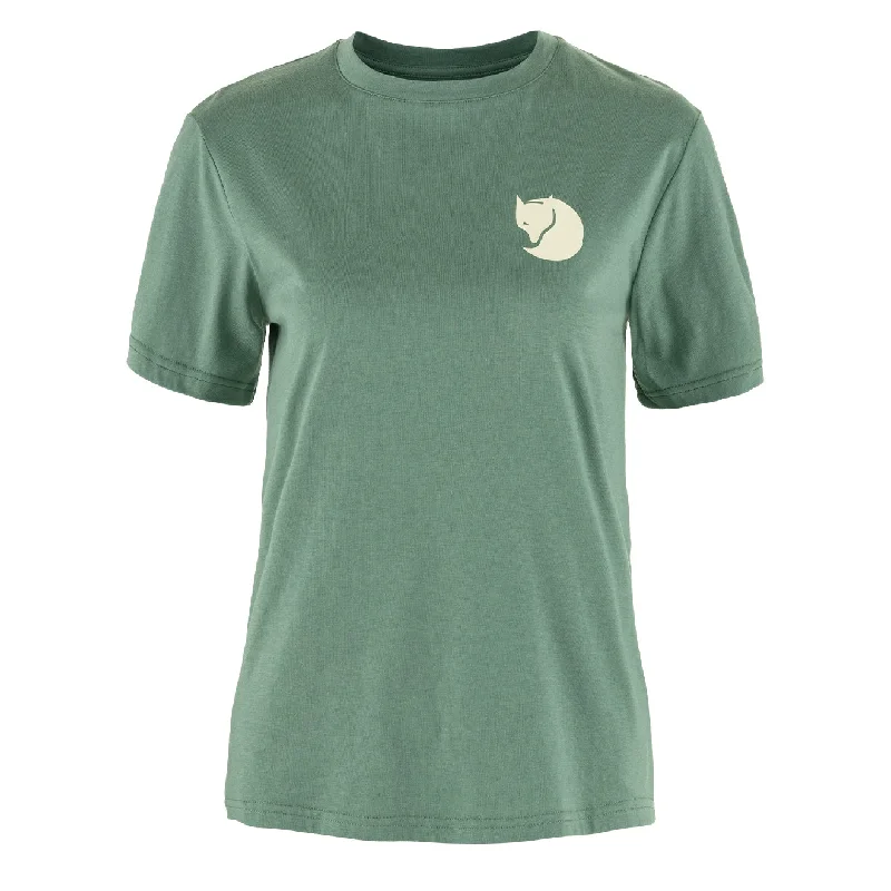 Button - through back polo shirt for a unique designFjallraven Womens Walk With Nature T-Shirt Patina Green Button - through back polo shirt for a unique designFjallraven Womens Walk With Nature T-Shirt Patina Green