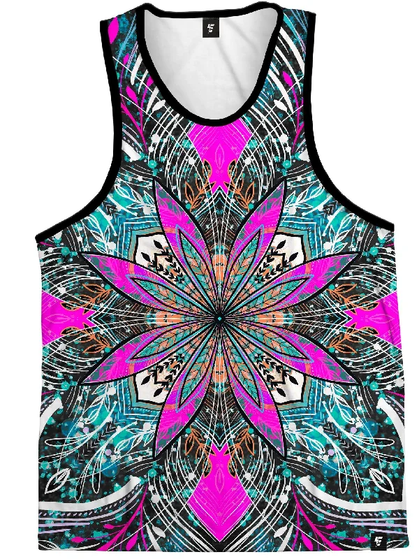 One - Shoulder Women's Rayon Blend Tank Tops for a Flowy LookFloral Burst Unisex Tank One - Shoulder Women's Rayon Blend Tank Tops for a Flowy LookFloral Burst Unisex Tank