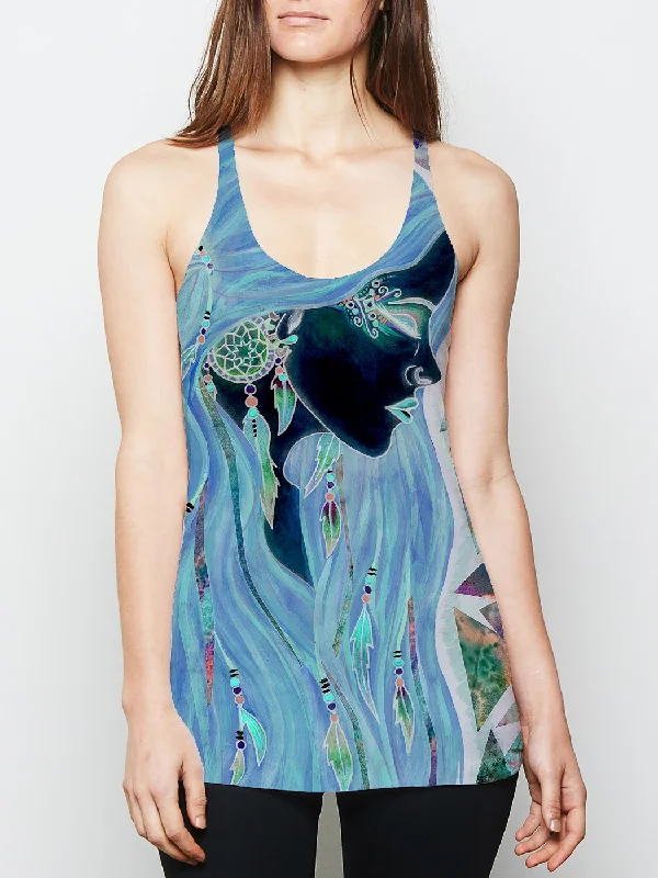 High - Neck Women's Silk Blend Tank Tops for a Luxurious FeelGemini Racerback Tank Top High - Neck Women's Silk Blend Tank Tops for a Luxurious FeelGemini Racerback Tank Top