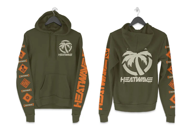 Printed Graphic Women Long Sleeve Top with a Bold StatementHeat Wave Ammo Can HD Sweatshirt OD Green Printed Graphic Women Long Sleeve Top with a Bold StatementHeat Wave Ammo Can HD Sweatshirt OD Green