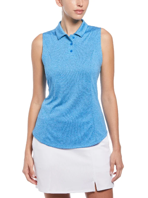 Womens Heather Golf Polo