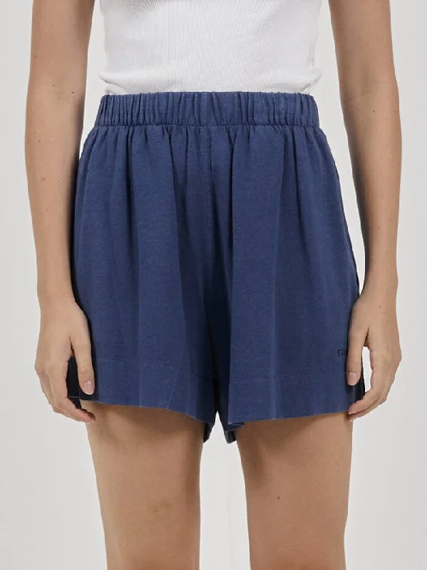 Hemp Lounge Short - Botanical Blue