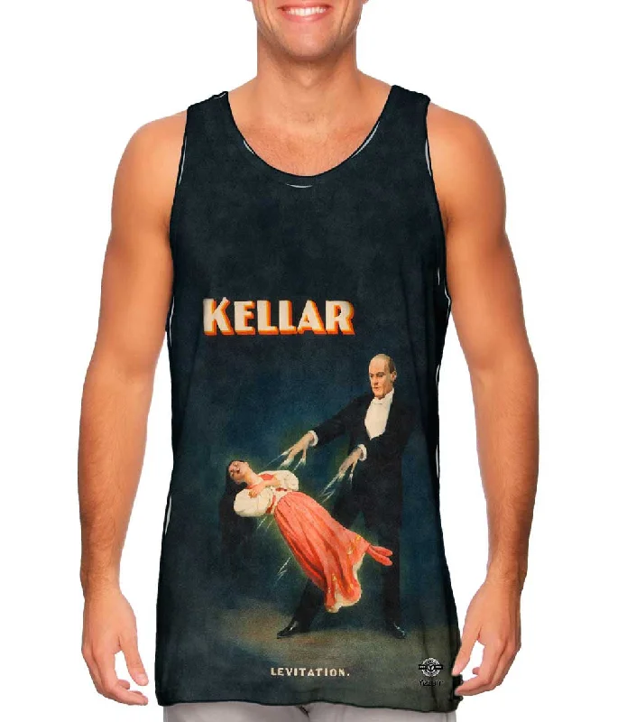 Women's Button - Down Tank Tops in Striped Patterns"Kellar, Levitation, Magician Poster" Women's Button - Down Tank Tops in Striped Patterns"Kellar, Levitation, Magician Poster"