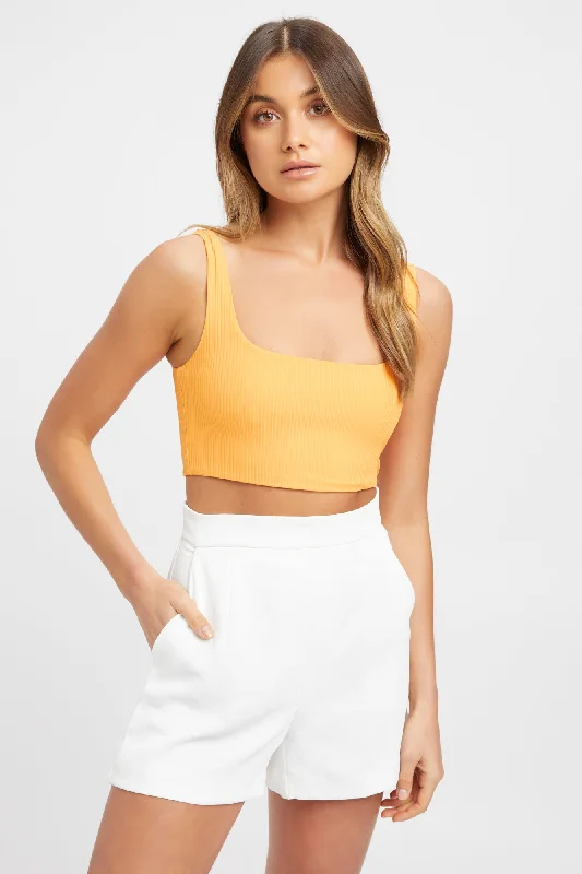 Metallic - Finish Women's Crop Top in Silver for a Futuristic and Eye - Catching LookKizzy Crop
