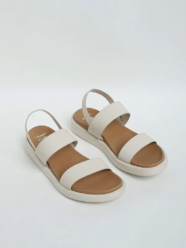 LUNA BLU Ivory Strappy Sandals