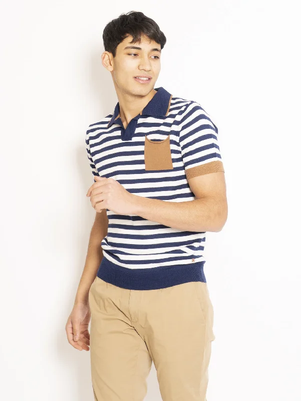 Zip - off sleeves polo shirt for changing weather conditionsPolo a Righe Multicolor