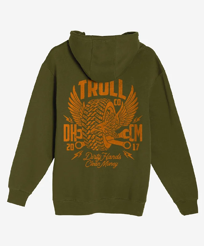 Men’s Winged Roller Hoodie, Military Green