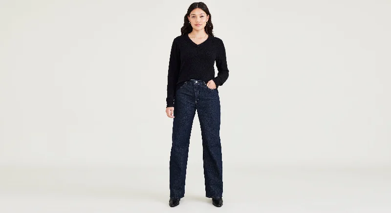 Cuffed Women Shorts for a Laid - Back and Trendy LookMid-Rise Jeans, Relaxed Fit