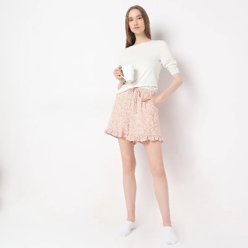 Stretchable Women Shorts for Maximum MobilityMid Rise Lounge Shorts