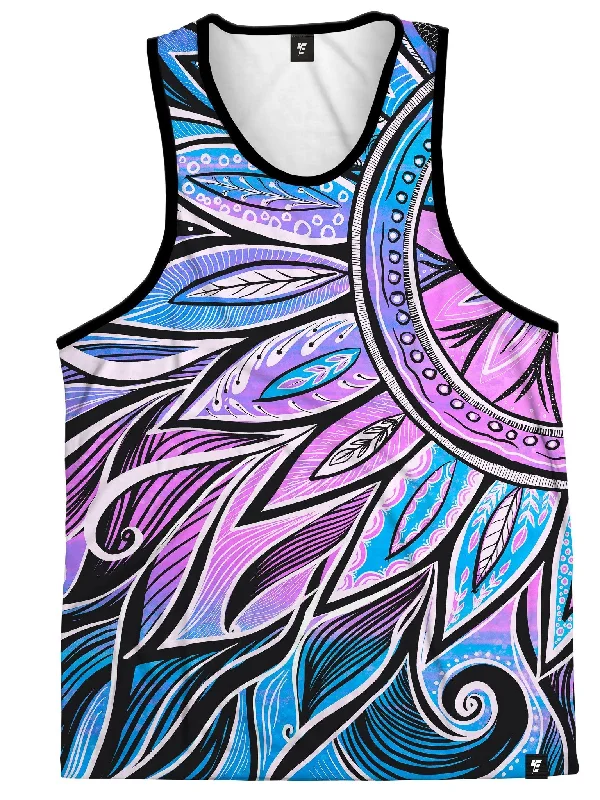 Plus Size Women's Ruffled Hem Tank Tops with Floral PrintsMoon/Sun-Ray Mandala Unisex Tank Top Plus Size Women's Ruffled Hem Tank Tops with Floral PrintsMoon/Sun-Ray Mandala Unisex Tank Top