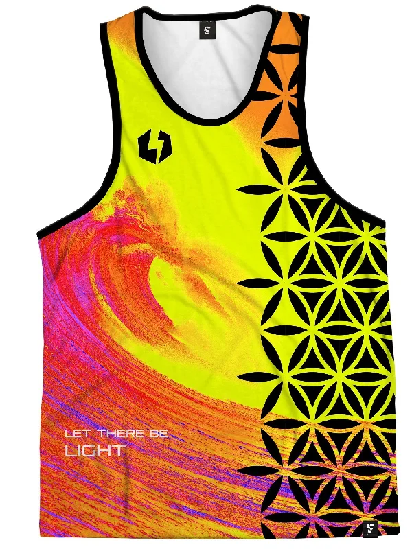 Crew Neck Women's Sustainable Tank Tops Made from Recycled MaterialsNeon Flow Wave Tank Crew Neck Women's Sustainable Tank Tops Made from Recycled MaterialsNeon Flow Wave Tank