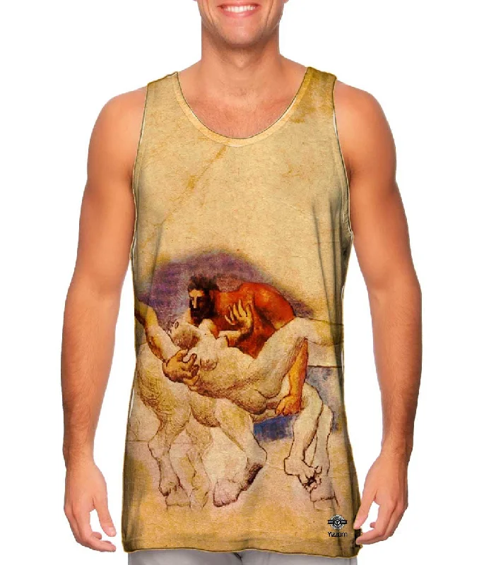 One - Shoulder Women's Rayon Blend Tank Tops for a Flowy Look"Nessus and Deianeira"