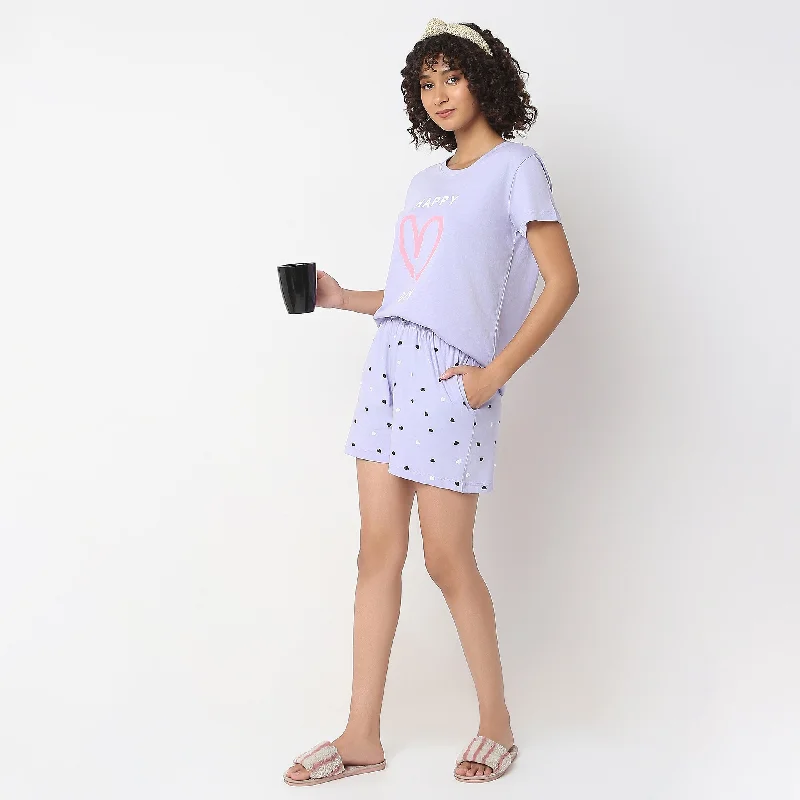 Jeanette Women Shorts with a Soft and Comfortable FeelPrinted Lounge Shorts