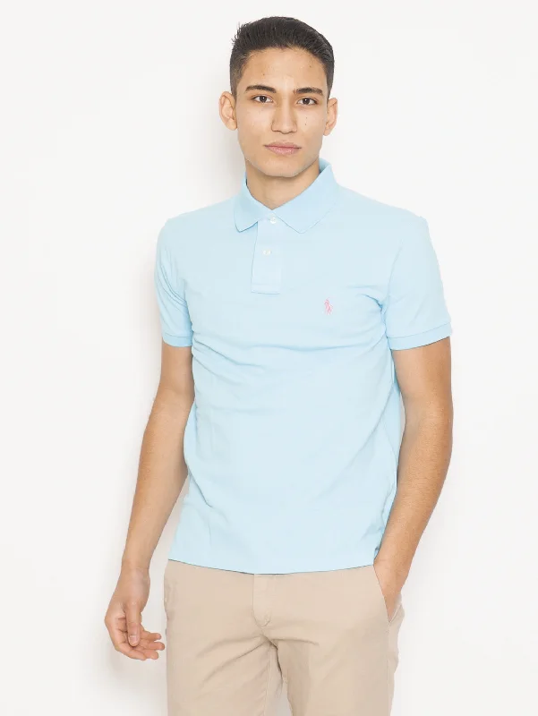 Dry - clean only polo shirt in luxurious silk blendPolo in Piqué di Cotone Slim FIt Blu Dry - clean only polo shirt in luxurious silk blendPolo in Piqué di Cotone Slim FIt Blu