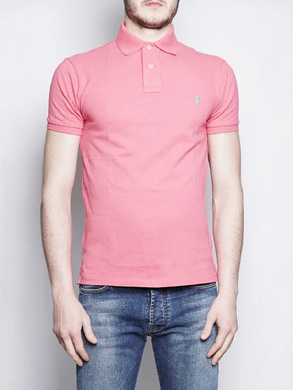 Puffed - sleeve polo shirt for a fashionable silhouettePolo in Piqué Slim-Fit Geranio Puffed - sleeve polo shirt for a fashionable silhouettePolo in Piqué Slim-Fit Geranio
