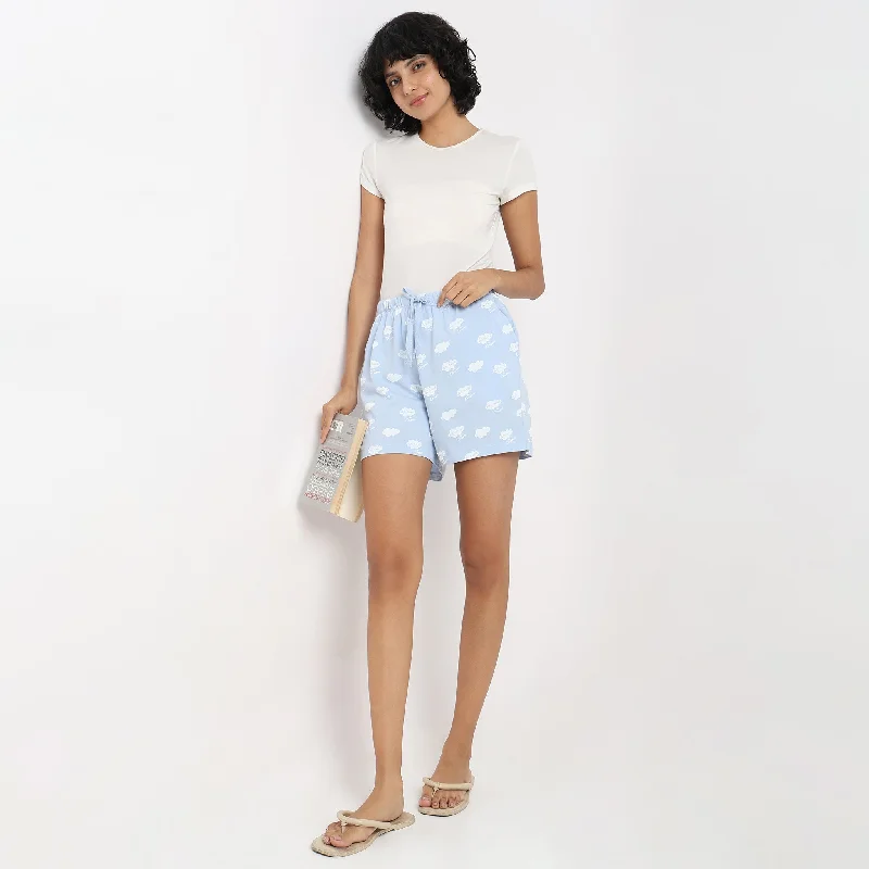 Elastic Waist Women Shorts for Easy Wear and ComfortRegular Fit Printed Mid Rise Lounge Shorts Elastic Waist Women Shorts for Easy Wear and ComfortRegular Fit Printed Mid Rise Lounge Shorts