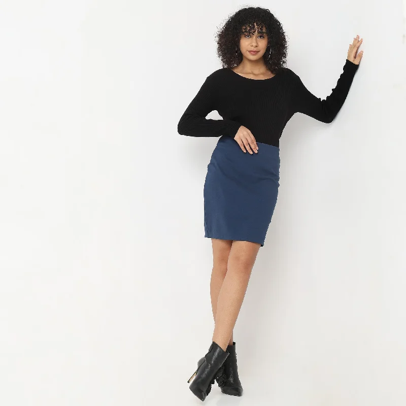Plus Size Women Shorts with a Comfortable and Stylish FitRegular Fit Solid Skirts