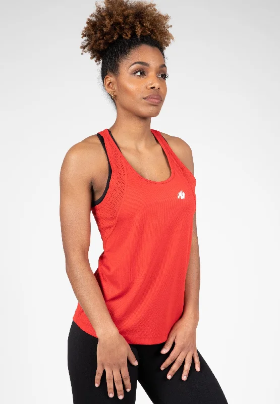 V - Neck Women's Moisture - Wicking Tank Tops for RunningSeattle Tank Top - Red