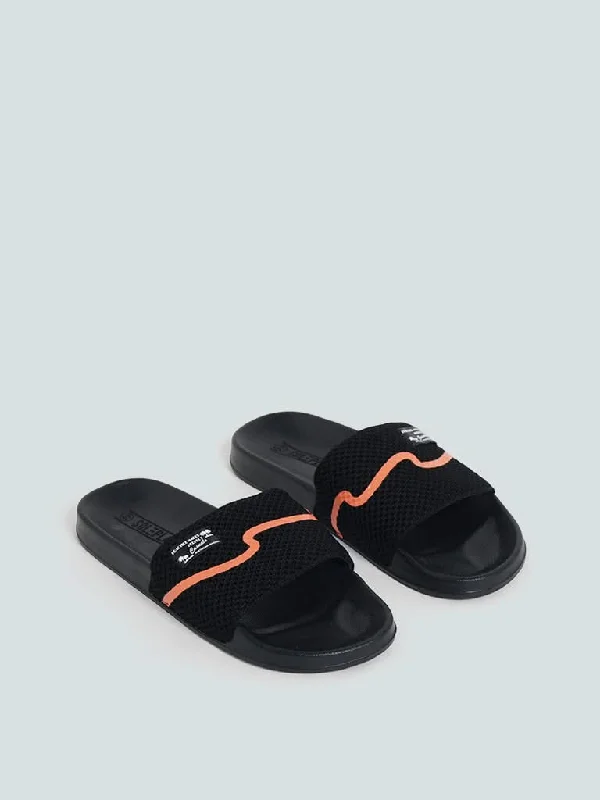 Tie - Waist Women Shorts for a Customizable FitSOLEPLAY Black Pop Knit Slides