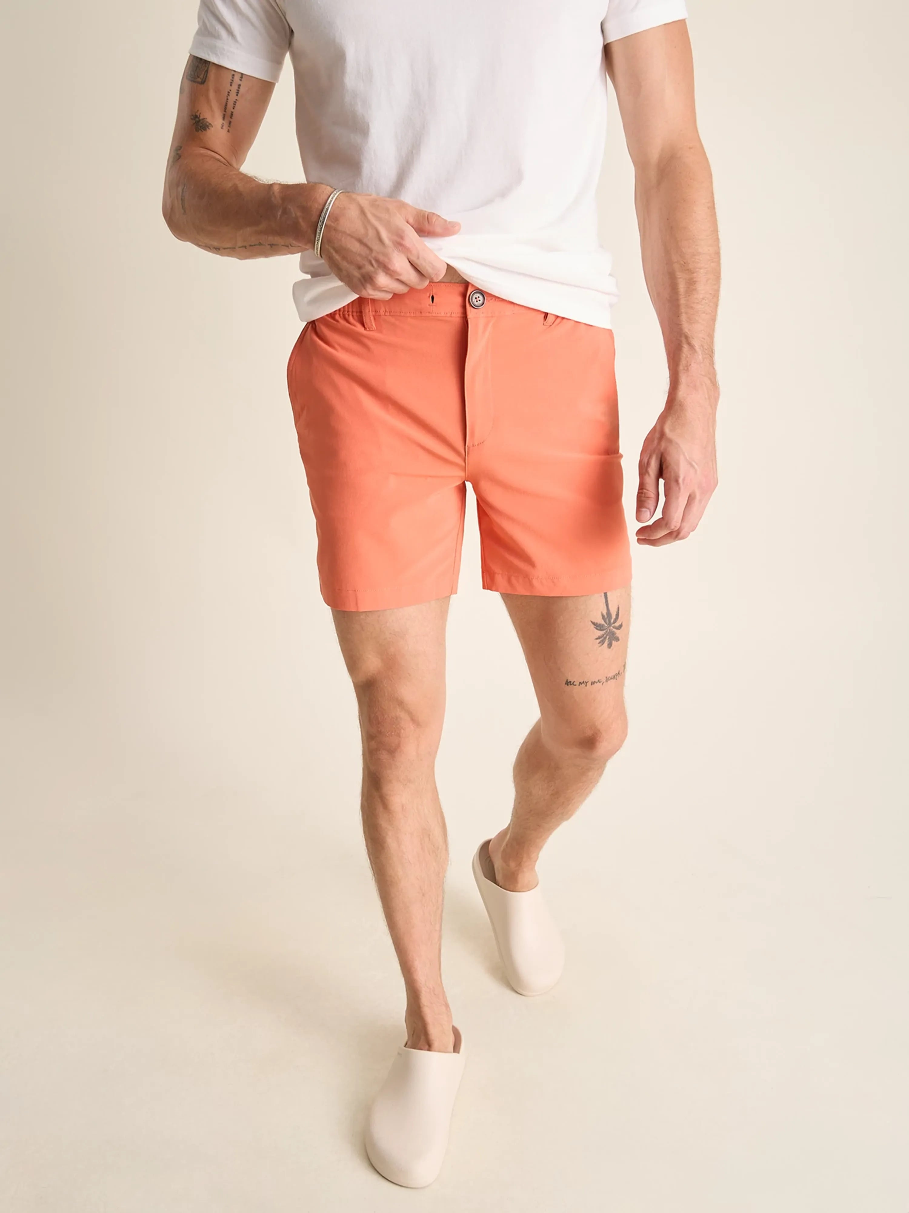 Belted Women Shorts to Enhance the WaistlineThe Sunset Oranges 6" (Everywear Performance Short) Belted Women Shorts to Enhance the WaistlineThe Sunset Oranges 6" (Everywear Performance Short)
