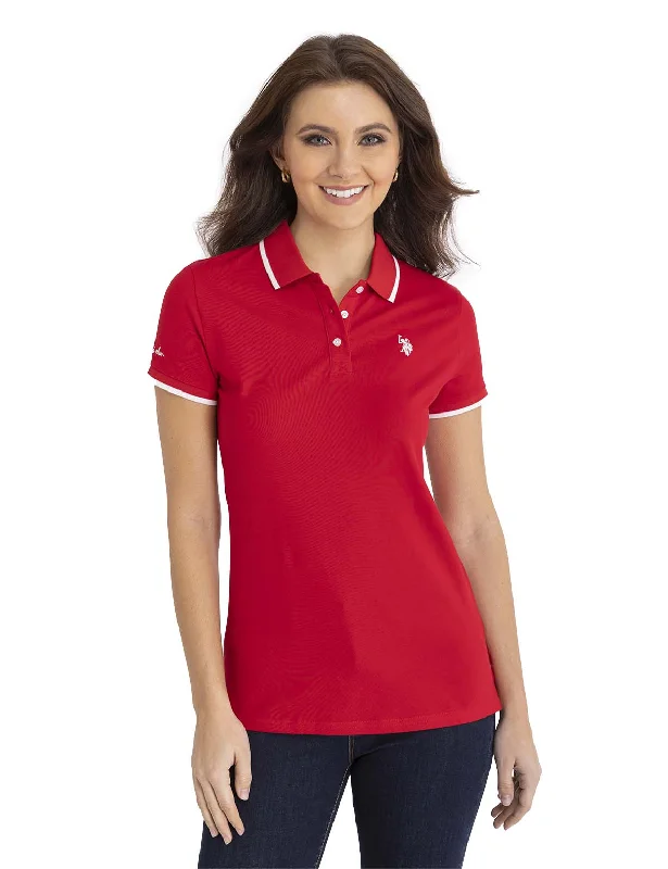 Two - tone polo shirt for a modern and stylish appearanceTIPPED SOLID POLO SHIRT