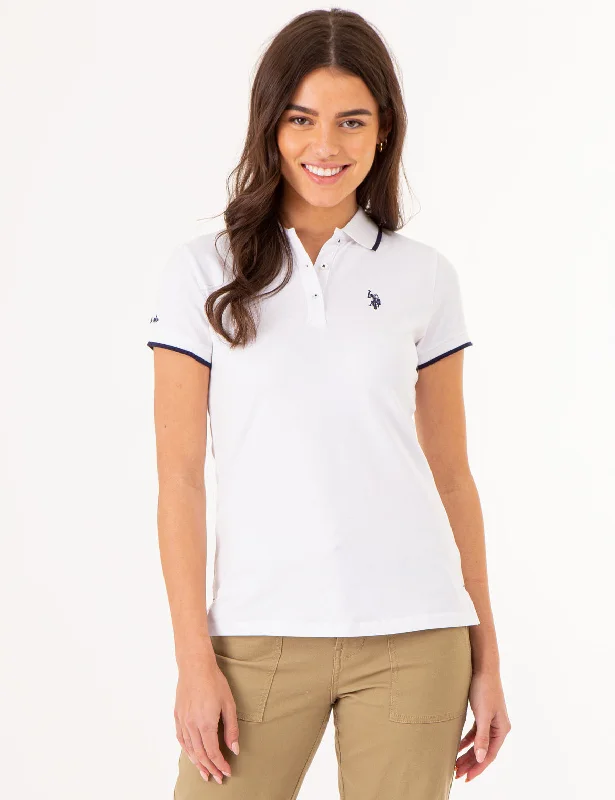 Long - sleeve polo shirt in lightweight polyester for layeringTIPPED SOLID POLO SHIRT Long - sleeve polo shirt in lightweight polyester for layeringTIPPED SOLID POLO SHIRT