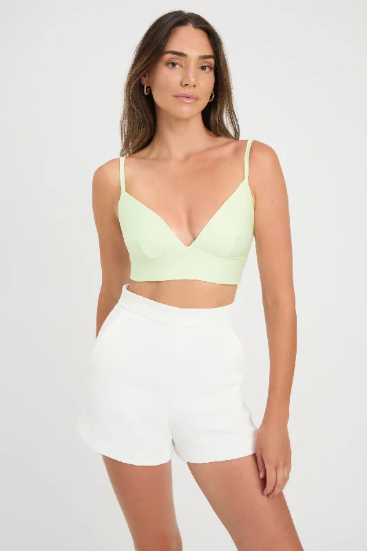 Sleeveless Women's Linen Crop Top in Natural for a Breathable and Casual Summer StyleVee Bralette Sleeveless Women's Linen Crop Top in Natural for a Breathable and Casual Summer StyleVee Bralette