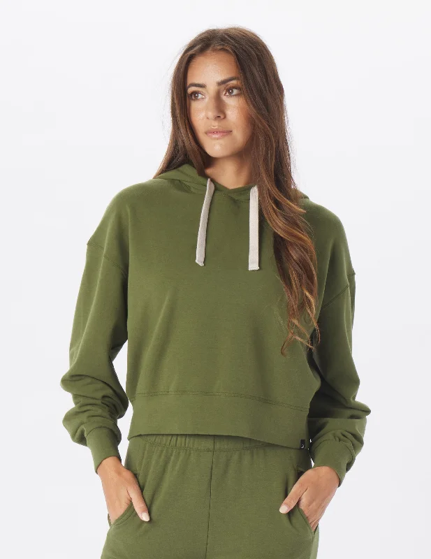 Plus Size Women Long Sleeve Top for a Flattering and Comfortable FitVintage Oversized Cropped Hoodie: Chive Plus Size Women Long Sleeve Top for a Flattering and Comfortable FitVintage Oversized Cropped Hoodie: Chive