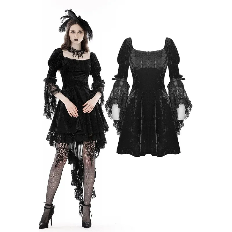 Plaid Women Long Sleeve Top for a Preppy VibeWomen's Gothic Lace Sleeved Velvet Dress Plaid Women Long Sleeve Top for a Preppy VibeWomen's Gothic Lace Sleeved Velvet Dress