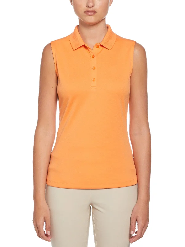 Maternity polo shirt for pregnant women's comfortWomens Opti Dri™ Sleeveless Polo