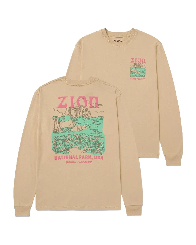 Zion Puff Print Long Sleeve Tee