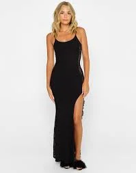 Women's sheer chiffon cover ups for beach partiesANISE MAXI DRESS