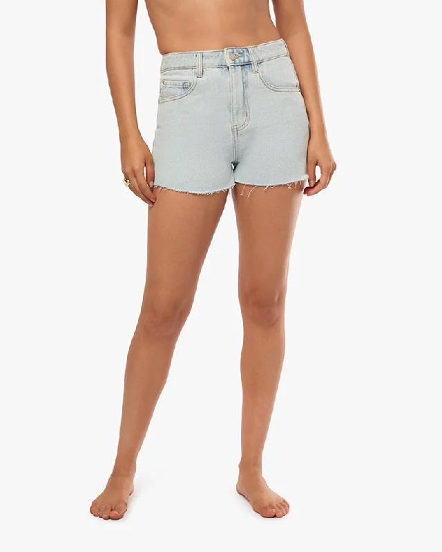 Sustainable organic cotton cover ups for eco - conscious beach loversDenim High Rise Short Sustainable organic cotton cover ups for eco - conscious beach loversDenim High Rise Short