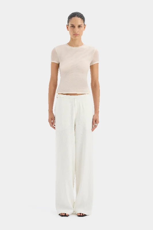 Long - length cotton cover ups for sun protection at the poolDorian Wide Leg Pant