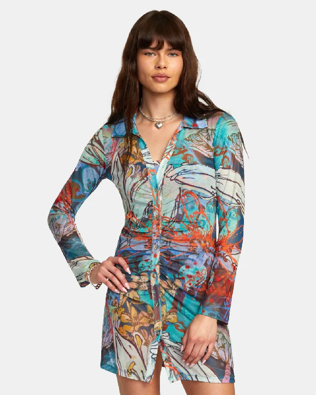 Vintage - inspired cover ups for a retro beach styleFreeworld Dress - Multi