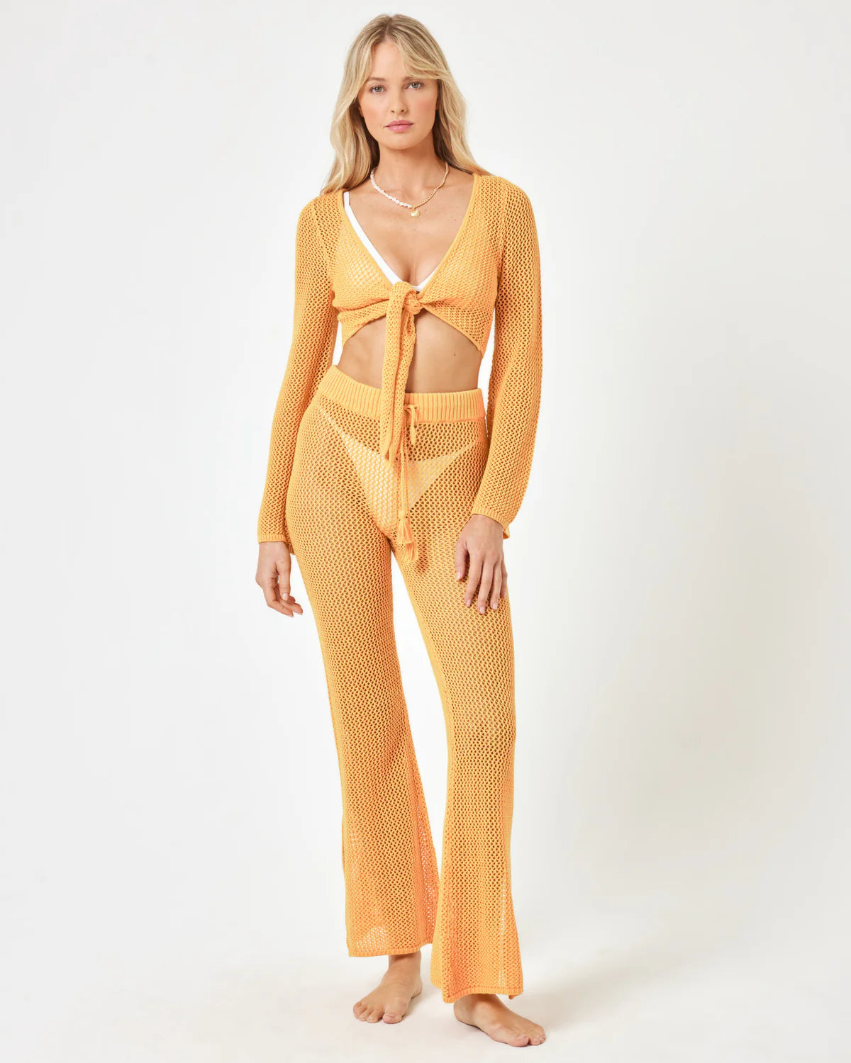 Mock - neck cover ups for a more modern and stylish silhouetteLOS CABOS PANT - SUNSHINE Mock - neck cover ups for a more modern and stylish silhouetteLOS CABOS PANT - SUNSHINE