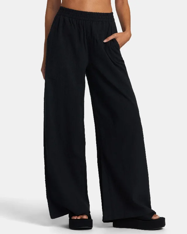 One - size - fits - all cover ups for convenient and hassle - free shoppingNew Yume Beach Pants - Rvca Black One - size - fits - all cover ups for convenient and hassle - free shoppingNew Yume Beach Pants - Rvca Black
